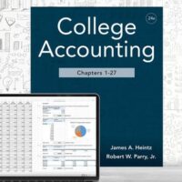 Full Download Manual Solution for College Accounting, Chapters 1-27 by James A. Heintz, Jr. Robert W. Parry