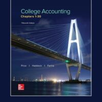 Full Download Test Bank LOOSE LEAF COLLEGE ACCOUNTING CHAPTERS 1-30 15 by John Price, M. David Haddock, Michael Farina