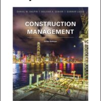 Full Download Manual Solution for Construction Management 5 by Daniel W. Halpin, Bolivar A. Senior, Gunnar Lucko