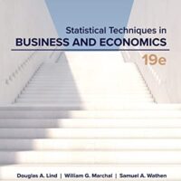 Manual Solution Statistical Techniques in Business and Economics 19 by Douglas Lind, William Marchal, Samuel Wathen