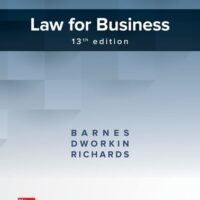 Full Download Manual Solution Law for Business 13 by A. James Barnes, Terry M. Dworkin, Eric Richards