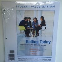 Manual Solution for Selling Today: Partnering to Create Value (13th Edition) 13 by Gerald L. Manning, Michael Ahearne, Barry L. Reece