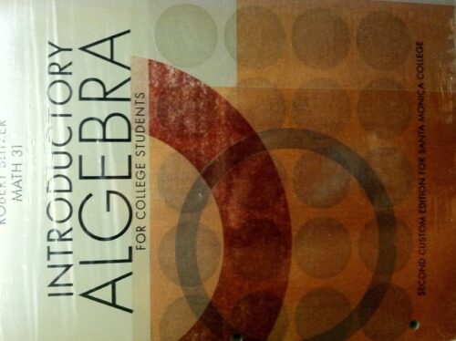 Manual Solution Introductory Algebra for College Students (6th Edition) 6 by Robert F. Blitzer
