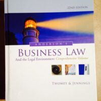 Full Download Test Bank Anderson's Business Law and the Legal Environment, Standard Volume, 22nd Edition 22 by David P. Twomey, Marianne M. Jennings