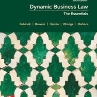 Full Download Test Bank Dynamic Business Law: The Essentials 6 by Nancy K. Kubasek, M. Neil Browne, Daniel J. Herron, Lucien Dhooge, Linda Barkacs