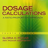 Full Download Manual Solution for Dosage Calculations: A Ratio-Proportion Approach 4 by Gloria D. Pickar, Amy Pickar-Abernethy