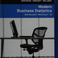 Manual Solution Modern Business Statistics with MicrosoftExcel 5 by David R. Anderson, Dennis J. Sweeney, Thomas A. Williams