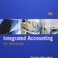 Manual Solution for Integrated Accounting (with General Ledger CD-ROM) 8 by Dale A. Klooster, Warren Allen, Glenn Owen