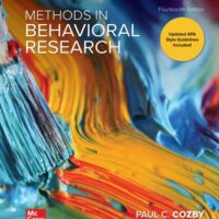 Manual Solution Methods in Behavioral Research 14 by Paul Cozby, Scott Bates