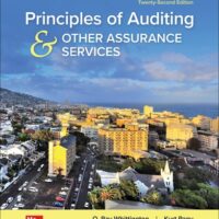 Full Download Manual Solution Principles of Auditing & Other Assurance Services 22 by Ray Whittington, Kurt Pany