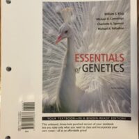Full Download Manual Solution Essentials of Genetics (9th Edition) - Standalone book 9 by William S. Klug, Michael R. Cummings, Charlotte A. Spencer, Michael A. Palladino