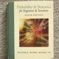 Manual Solutions for Probability & Statistics for Engineers & Scientists 9 by Ronald Walpole, Raymond Myers, Sharon Myers, Keying Ye