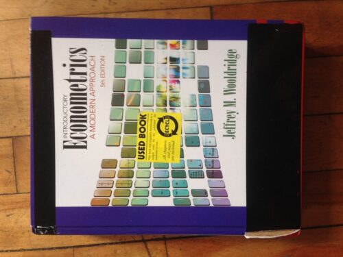 Manual Solution for Introductory Econometrics: A Modern Approach (Upper Level Economics Titles) 5 by Jeffrey M. Wooldridge