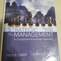 Full Download Test Bank Strategic Management: A Competitive Advantage Approach, Concepts and Cases 16 by Fred David, Forest David, Meredith David