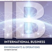 Manual Solution International Business 16 by John Daniels, Lee Radebaugh, Daniel Sullivan