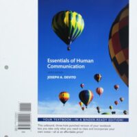Manual Solutions for Essentials of Human Communication -- Books a la Carte (9th Edition) 9 by Joseph A. DeVito