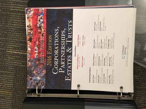 Full Download Test Bank South-Western Federal Taxation 2016: Corporations, Partnerships, Estates & Trusts Student by James H. Boyd