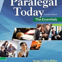 Manual Solution Paralegal Today: The Essentials 7 by Roger LeRoy Miller, Mary Meinzinger