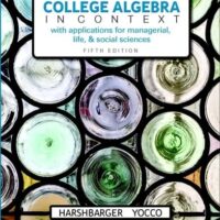 Full Download Test Bank College Algebra in Context plus MyLab Math with Pearson eText -- 24-Month Access Card Package 5 by Ronald Harshbarger, Lisa Yocco