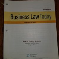 Full Download Manual Solution for Cengage Advantage Books: Business Law Today, The Essentials: Text and Summarized Cases 11 by Roger LeRoy Miller