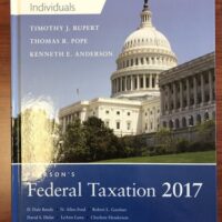 Manual Solution Pearson's Federal Taxation 2017 Individuals (30th Edition) (Prentice Hall's Federal Taxation Individuals) 30 by Thomas R. Pope, Timothy J. Rupert, Kenneth E. Anderson
