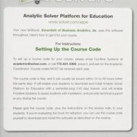 Full Download Manual Solution for Essentials of Business Analytics 2 by Jeffrey D. Camm, James J. Cochran, Michael J. Fry, Jeffrey W. Ohlmann, David R. Anderson