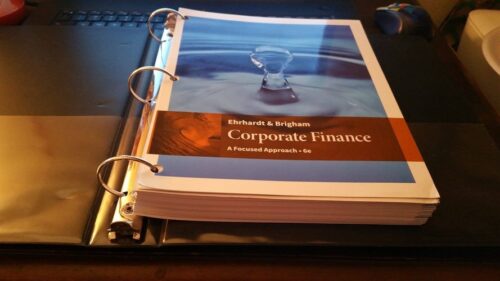 Manual Solution for Corporate Finance: A Focused Approach 6 by Michael C. Ehrhardt, Eugene F. Brigham