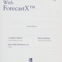 Full Download Manual Solution Business Forecasting with Business ForecastX 6th by J. Holton Wilson, Barry Keating, Inc. John Galt Solutions