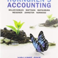 Full Download Manual Solution Horngren's Accounting, Volume 1, Canadian Edition 11 by Tracie Miller-Nobles, Brenda Mattison, Carol Meissner, Peter Norwood, Jo-Ann Johnston, Ella Mae Matsumura