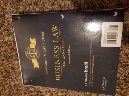 Full Download Test Bank Business Law: Text and Cases 14 by Kenneth W. Clarkson, Roger LeRoy Miller, Frank B. Cross