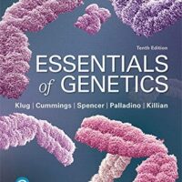 Full Download Manual Solution for Essentials of Genetics Plus Mastering Genetics -- Access Card Package (10th Edition) (MasteringGenetics Series) 10 by William S. Klug, Michael R. Cummings, Charlotte A. Spencer, Michael A. Palladino, Darrell Killian