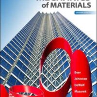 Manual Solution Mechanics of Materials, 7th Edition 7th by Ferdinand P. Beer, E. Russell Johnston Jr., John T. DeWolf, David F. Mazurek