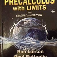 Manual Solution for Precalculus with Limits 4 by Ron Larson, Paul Battaglia