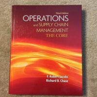 Full Download Test Bank Operations and Supply Chain Management: The Core (Book Only) (The Mcgraw-hill/Irwin Series Operations and Decision Sciences) 3 by F. Robert Jacobs, Richard Chase