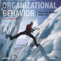 Manual Solutions for Managing Organizational Behavior: What Great Managers Know and Do 2 by Timothy Baldwin, Bill Bommer, Robert Rubin