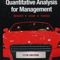 Full Download Test Bank Quantitative Analysis for Management 11th by Barry Render, Jr. Ralph M. Stair, Michael E. Hanna