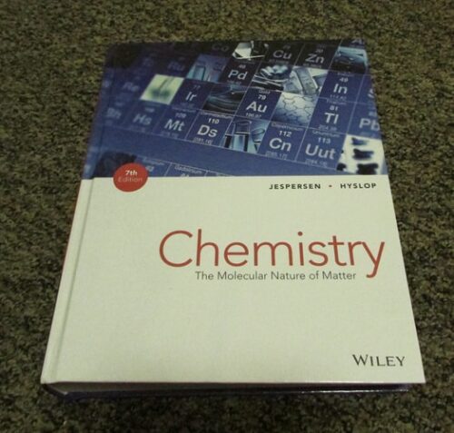 Manual Solution Chemistry: The Molecular Nature of Matter 7 by Neil D. Jespersen, Alison Hyslop