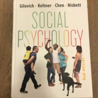Full Download Test Bank Social Psychology (Third Edition) 3rd by Thomas Gilovich, Dacher Keltner, Serena Chen, Richard E. Nisbett