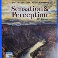 Manual Solution for Sensation and Perception (MindTap Course List) 11 by E. Bruce Goldstein, Laura Cacciamani