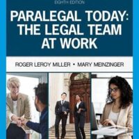 Full Download Manual Solution for Paralegal Today: The Legal Team at Work (MindTap Course List) 8 by Roger LeRoy Miller, Mary Meinzinger