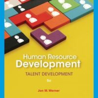 Manual Solution Human Resource Development: Talent Development 8 by Jon M. Werner