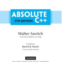 Full Download Test Bank Absolute C++ (5th Edition) 5 by Walter Savitch, Kenrick Mock