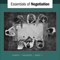 Full Download Manual Solution for Essentials of Negotiation 3 by Roy Lewicki, Kevin Tasa, Bruce Barry, David Saunders