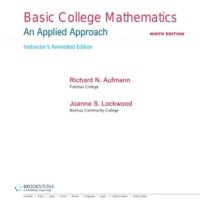 Manual Solution for Basic College Mathematics: An Applied Approach (Available Titles CourseMate) 9 by Richard N. Aufmann, Joanne Lockwood