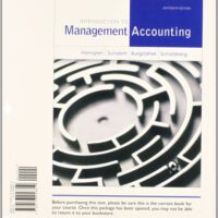 Full Download Manual Solution Introduction to Management Accounting 16 by Charles Horngren, Gary Sundem, Jeff Schatzberg, Dave Burgstahler