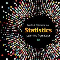 Full Download Manual Solution for Statistics: Learning from Data 3 by Roxy Peck, Catherine Case